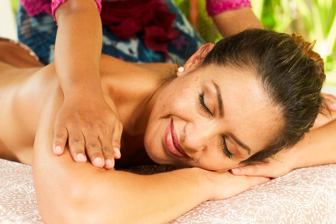 Blissful massage at Bali retreat