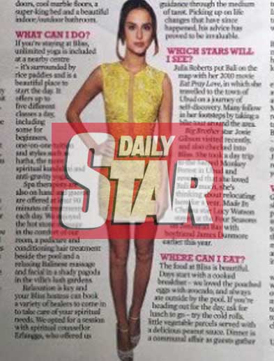Daily Star Newspaper features Bliss Retreat Bali