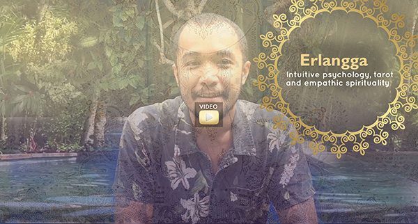 Erlangga tarot reader at our Bali Wellness Retreat for women