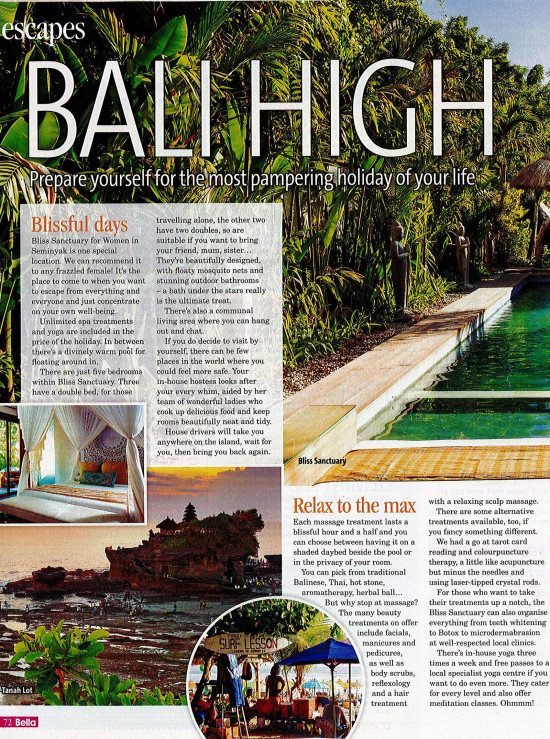 Bella Magazine: Escapes – Bali High