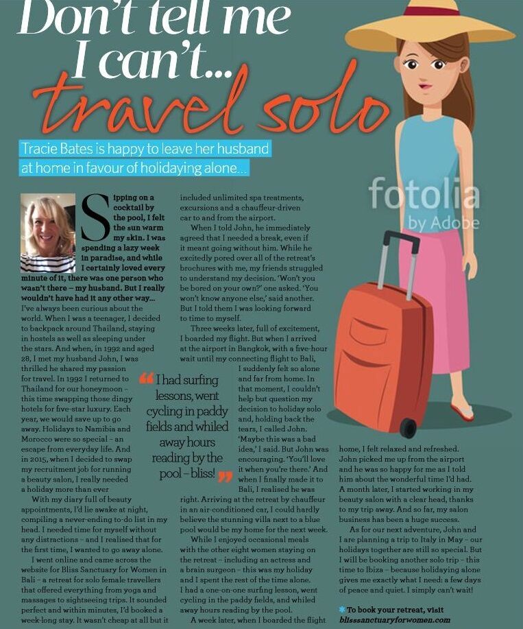 CLICK TO ZOOM Essentials Magazine: Don't Tell me I Can't... Travel Solo