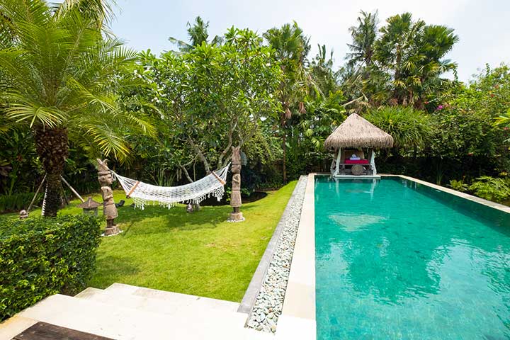 Bali retreats, chillout area, Bliss Sanctuary For Women, Canggu Sanctuary, beautiful pool