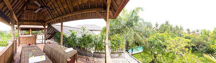 Beautiful location for luxurious unlimited massages at Bliss Sanctuary for Women, Canggu