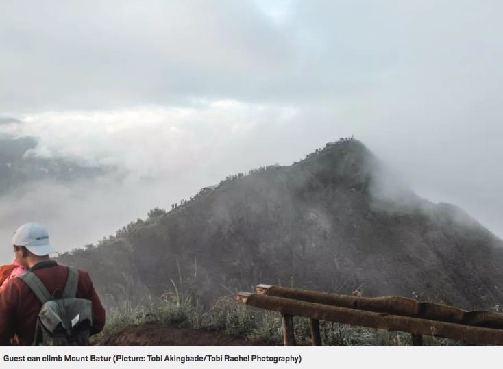 Guests can climb Mount Batur, Metro online article Bliss Bali retreat