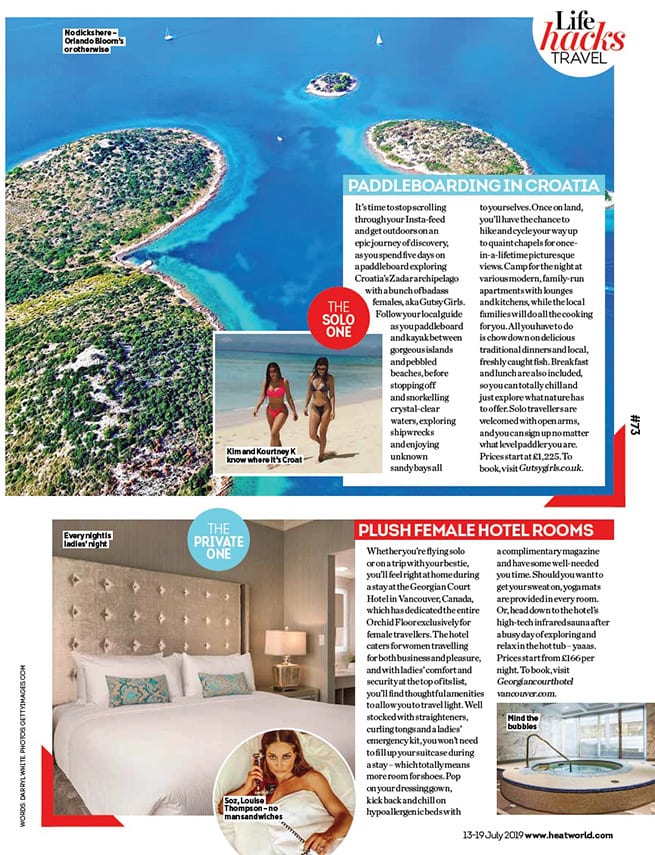 Bliss Bali retreat featured in Heat Magazine 'Girls just want to have sun'