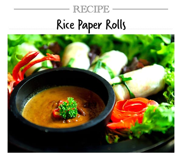 Recipe, Rice Paper Rolls