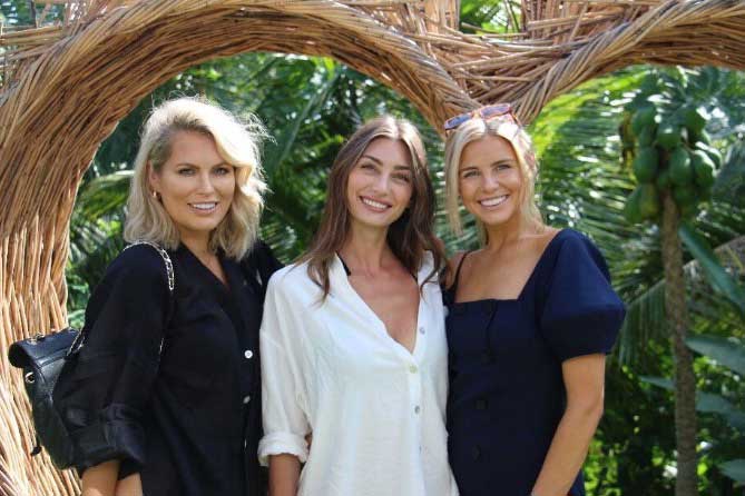 Tegan Martin,Keira Maguire and Leah Jay at Bliss Bali Sanctuary For Women