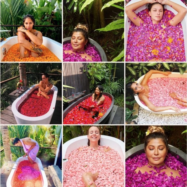#flowerbaths #blissbaths at Bliss Bali retreat