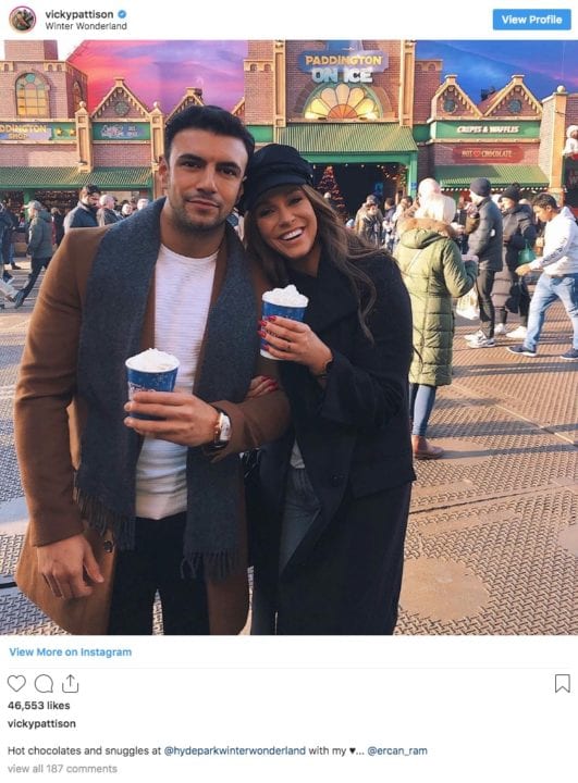 Vicky Pattison and boyfriend Ercan on Instagram