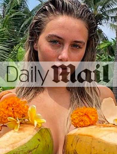 Ellie Brown at Bliss Bali retreat, in Daily Mail