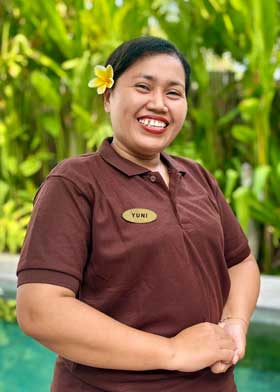 Our people - Seminyak Staff - Yuni - Gardening